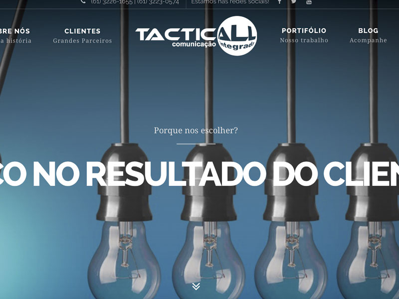 NOVO SITE TACTICALL COMUNICAÇÃO INTEGRADA