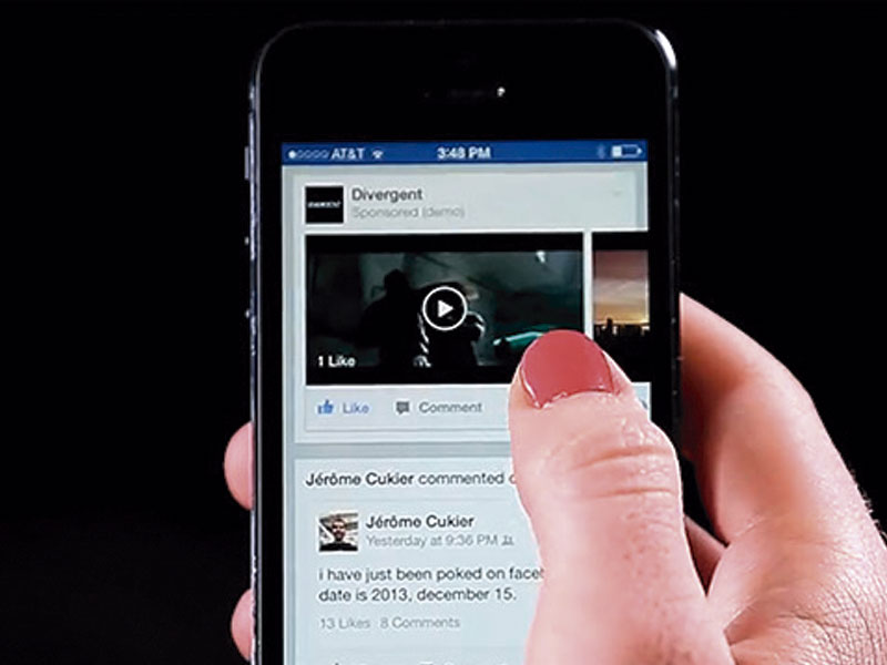 POSTAGENS DE VÍDEOS NO FACEBOOK CRESCEM 75% EM 2014