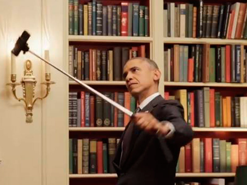 Filme de Obama com pau de selfie atinge 20 milhões de views