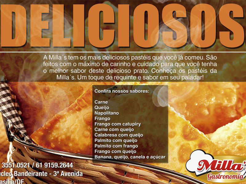 Campanha para o produto Buffet da Milla’s Gastronomia