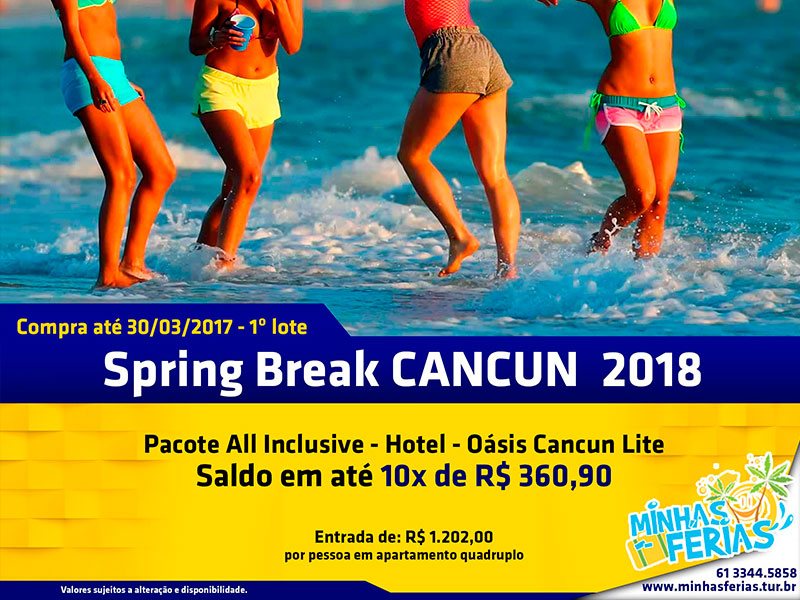 Spring Break Cancun – Minhas Férias