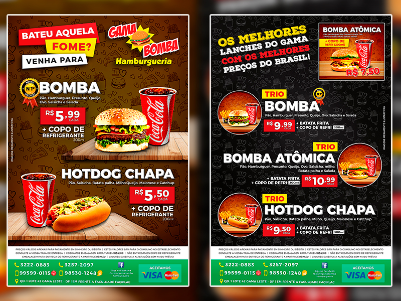 Folheto Frente e Verso – Gama Bomba