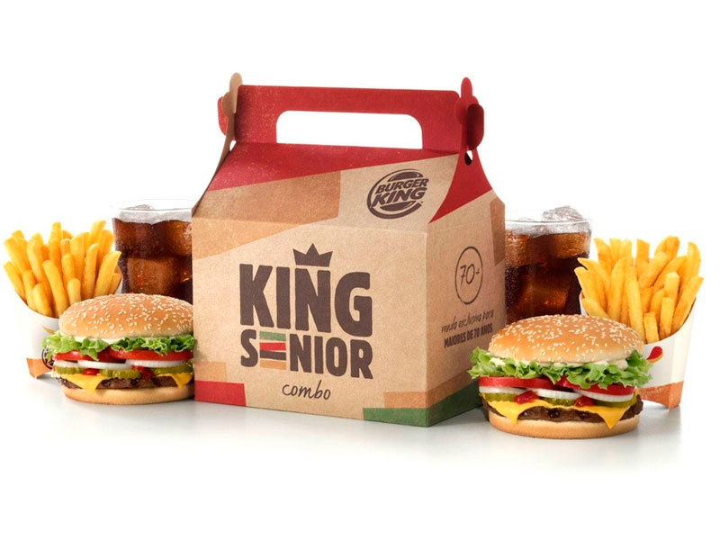 Burger King lança combo para idosos