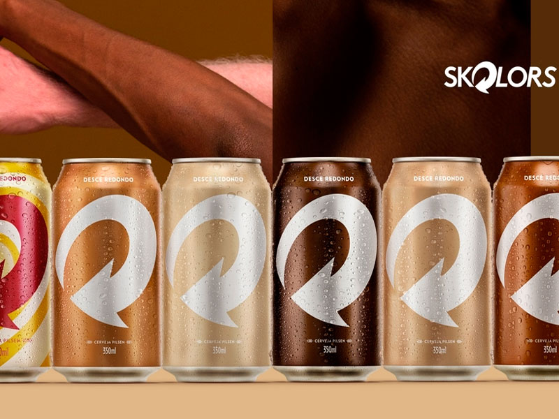 Skol troca cores de latas para simular diversos tons de pele