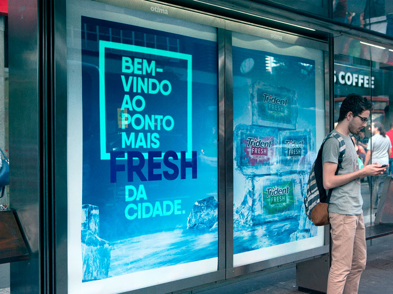 Trident Fresh leva painel interativo para a Avenida Paulista