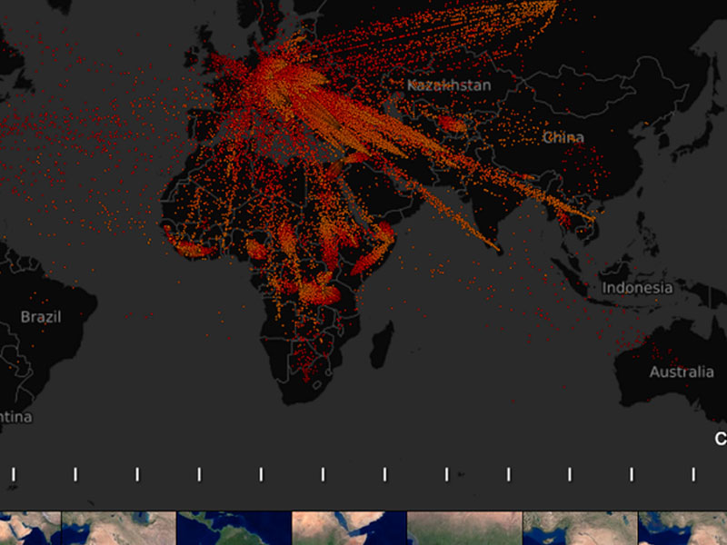 Mapa mostra como a crise humanitária interfere na vida dos refugiados